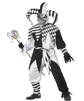 Jauno Kalifornijas Kostīmi Neviens Muļķis Kapuci Kostīmu Vīriešu Pieaugušo Nav Krāpšanos Ļauns Jokdaris Kostīmi Skelet Nar Halloween Cilvēks Kostuum