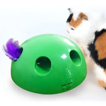 Jaunās tautas elektriskā pusapaļas kaķu rotaļlieta kaķis piegādes kaķis noķer peli, kaķis rotaļlietas smieklīgi automātiskā kaķis rotaļlietas