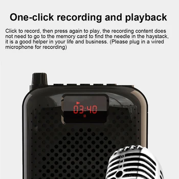 K500 Mikrofons Izkliedētā Balss Pastiprinātāju, Skaļruni Vadu Mikrofons Jostas Bluetooth Audio Skaļrunis Vairāku Mikrofonu Komplekti