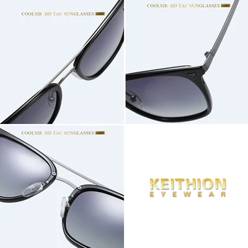KEITHION ZĪMOLA DIZAINA Klasika Polarizētās Saulesbrilles Sievietēm, Vīriešiem Braukšanas Laukumā Rāmja Saulesbrilles, Brilles UV400 Gafas Oculos De Sol