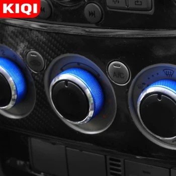 KIQI 3Pcs/komplekts Alumīnija Sakausējuma Gaisa Kondicionieris Slēdzis AC Poga Karstuma Kontroles Pogu Ford Focus 2 MK2 Fokusa 3 MK3 Mondeo Sedans