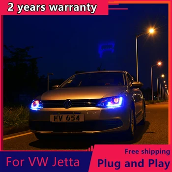 KOWELL Auto Stils vw jetta priekšējie lukturi VW jetta MK6 lukturi ar LED rokasgrāmata auto stils bi xenon lēcu automašīnu montāžas
