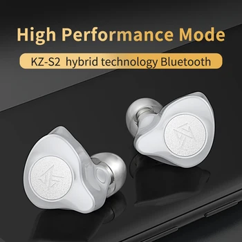 KZ S2 TWS Wireless Touch Kontroli, Bluetooth 5.0 AAC Atbalsts Austiņas Hibrīda Tehnoloģiju, Sporta Veida Kustības Austiņas hifi Austiņas