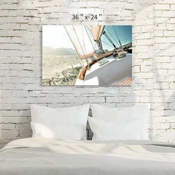 Kanvas Glezna Jahtu Priekšstatu Ainava Sienas Mākslas Jūras Mākslas HD Izdrukas Guļamistabas, viesistaba, Mājas Apdare Plakāts