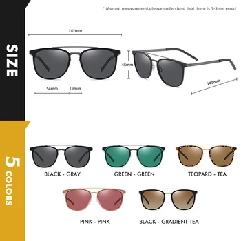 LIOUMO Modes Saulesbrilles Sieviešu 2020. Gadam Polarizētas Saules Brilles Vīriešiem Moderns Ēnā, Okeāna Krāsu Lēcas, Anti-Glare Briļļu lentes de sol