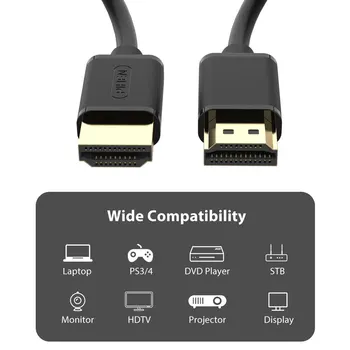 LLANO HDMI Kabeli saderīga 4K 60HZ 2.0 Kabelis TV PS4 Sadalītāja Maiņa Kārbas Paplašinājums Sadalītāja Kabeli Klēpjdatoru, Monitoru