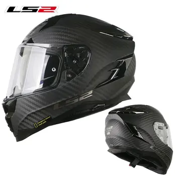 LS2 FF327 Oglekļa Šķiedras Challenger Pilnu Sejas Motocycle Ķivere capacete ls2 Helemt Ar Iekšējo Sauli len Vīrietis Sieviete Sacīkšu Kasko Moto