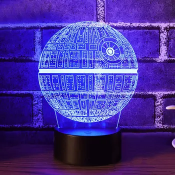 Lampas Turētājs Touch Lampas Bāzes, Gaismas Mūsdienu ar Tālvadības pulti 3D Nakts Gaismas Rotājumu Home Gaismas Bāzes Telpās