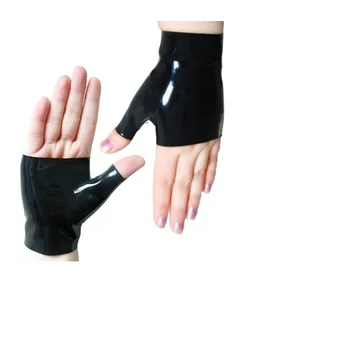 Lateksa Cimdi Fetišs slim pirkstu stila bezšuvju unisex dabiskā kaučuka 3D papildu 0.6 mm biezumu pieejams