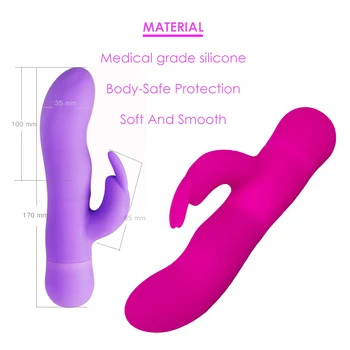 LoveTime Spēcīgu Spēcīgu Ātruma Trušu Vibrators Klitora Stimulators G-spot Massager Seksa Rotaļlietas Sieviešu Masturbator Dildo Sievietēm