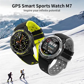 M7S Bluetooth Zvanu Smart Pulksteņi ar GPS Altimetrs, Barometrs, Kompass, Sirdsdarbības Fitnesa Tracker Android, iOS