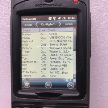 MC75A0 2D Rokas datori PDA