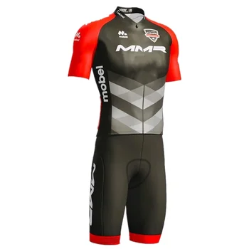 MMR komanda vīriešu velosipēdu džersija apģērbs ar īsām piedurknēm uzstādīt ropa ciclismo maillot MTB ceļu apģērbu ropa de hombr 9D želeja bikses, kombinezoni ar krūšdaļu
