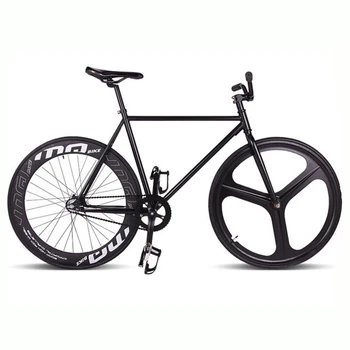 Magnija Sakausējuma velosipēdu riteņu 700C velosipēdu loka 3 spieķi fixie Velo Mag TRI priekšā, aizmugurējo riteņu Mag Sakausējuma Fiksētā pārnesuma velosipēdu riteņi