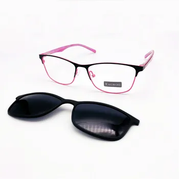 Magnēts Sieviešu Brilles Pilna Loka Metāla Optisko Rāmis Recepte Briļļu Tuvredzība Vintage Brilles, Saulesbrilles Kārta Cat Eye