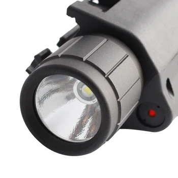 Magorui Sarkanā Lāzera Redzes LED Lukturīti ar 20mm Picatinny Rail Mount par Glock 17 19 Šautene Taktiskās Medību Piederumi