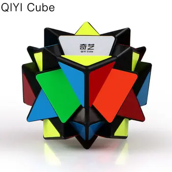 Maģiskā kuba Qiji ass neregulāri izmaiņas profesionālās kuba dimanta puzzle ātrumu uz melna trīs × 3 × 3 kuba