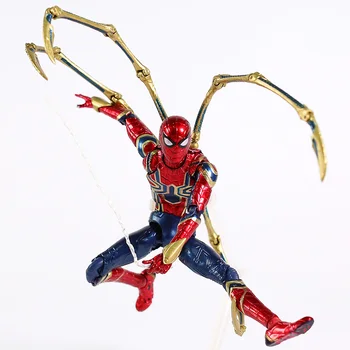 Medicom MAFEX NĒ. 081 Dzelzs Spider Zirnekļcilvēka Avengers Infinity Kara PVC Rīcības Attēls Kolekcionējamus Modelis Rotaļlietas
