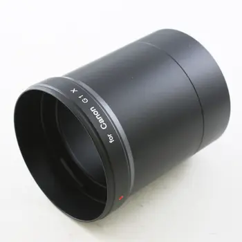 Metāla 58mm 58 mm filtra piestiprināšanas Objektīva Adapteris Caurule, Gredzens canon PowerShot G1X G1 X kamera