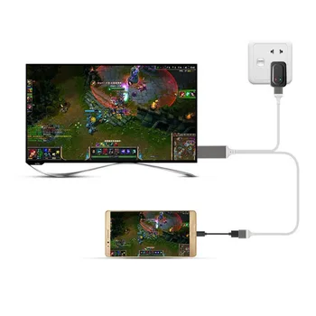 Micro USB uz HDMI Kabeļa Adapteris HDTV TV HDMI Kabelis Samsung Galaxy S6/Edge iPhone 6, Ņemiet vērā, 5/4/3 S5