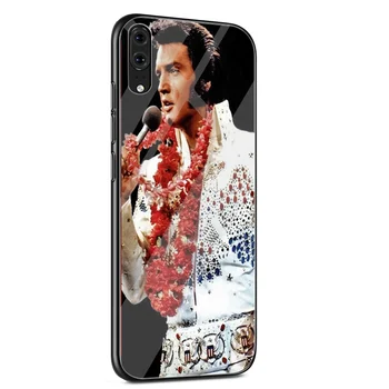 Mobilais Tālrunis Stikla Gadījumā Huawei P10 P20 P30 P10 P20 P30 Lite Pro P Smart 2018 2019 Elviss Preslijs Skūpsts
