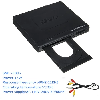 Mājas 1080P HD DVD Atskaņotājs, Daudzfunkcionāla Sistēma, USB 2.0 3.0 DVD Atskaņotājs Multivides Digitālā DVD, TV Atbalsta HDMI CD, SVCD, VCD, MP3 Funkciju,