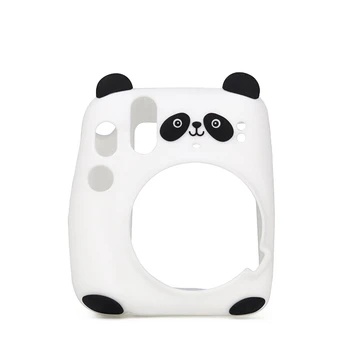 Mīksts Silikona Aizsardzības Kameras Gadījumā Segtu pārnēsājama Soma, Par Fujifilm instax Mini 11 Plēves Tērzēšanas Kamera Cute Karikatūra Panda Bear