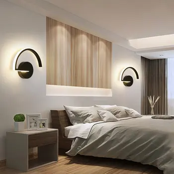 Mūsdienu dividuality radošumu LED sienas lampa iekštelpu pagalms, koridora, guļamistabas sienas sconce mājas uzlabošana dzelzs sienas gaismas