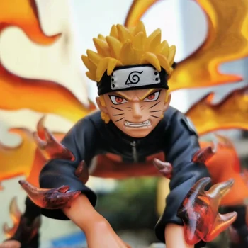 Naruto Shippuden GK Statuetes Uzumaki Naruto bijuu modo Ver. pvc Kolekciju Modelis Attēlā