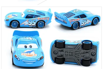 No. 136-162 Disney Pixar Automašīnām 3 2 1 METĀLA Lējumiem automobiļu 1:55 Retu auto kolekciju rotaļlietas Bērniem zēni Royal Policijas Kravas Mater