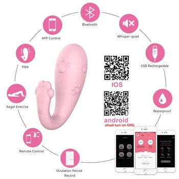 OLO G-spot Masāža Silikona 8 Frekvenču Vibrators APP Bluetooth Bezvadu Tālvadības Seksa Rotaļlietas Sievietēm