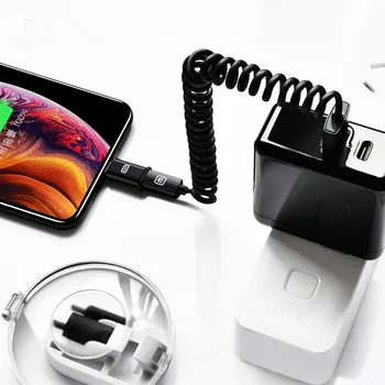 Oatsbasf USB Kabelis iPhone7 8 XS X XR Lādētāju 3 in 1 par Android USB C Tipa Mobilo Telefonu Samsung S8 S9 xiaomi Lādētāja Vads