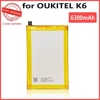 Oriģināls 6300mAh K6 Akumulatoru Oukitel K6 Tālrunis Augstas kvalitātes Baterijas Ar Izsekošanas Skaits