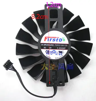 Oriģināls par GAINWARD GTX750 GTX950 Grafisko karšu dzesēšanas ventilatoru GA92S2H 12V 0.35 IR FD9015H12S 0.40 A