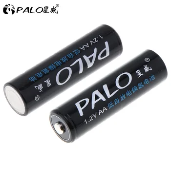 PALO 4gab AA Uzlādējamas Baterijas 1,2 V AA 3000mAh Ni-MH Iepriekš uzlādētu Uzlādējamos Akumulatorus, 2A Bateria Fotokameras Rotaļlietas Mikrofons