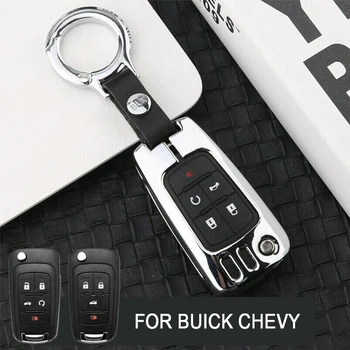 Par Buick Chevrolet Cruze Opel Vauxhall Mokka Encore Cinka Sakausējuma Smart Auto Atslēgu Fob, Lietu Vāku Turētājs Shell Keychain Aksesuāri