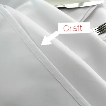 Pasūtījuma balta poliestera, kokvilnas galdauts lielgabarīta 210cm X 800cm taisnstūra pusdienu galda segums, ko izmanto kāzu gadījumā karstā