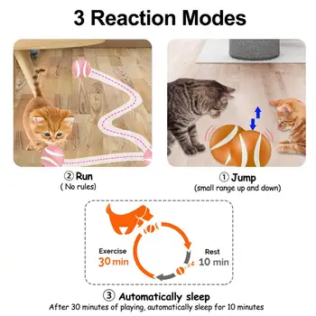 Pet Cat Toy Bezvadu Smart Tālvadības pults RC Elektriskā Kaķis Bumbu Rotaļlieta Ar LED, kas Mirgo Gaismas Kaķis, Suns, Kucēns, Funny Bērnu Rotaļlietas