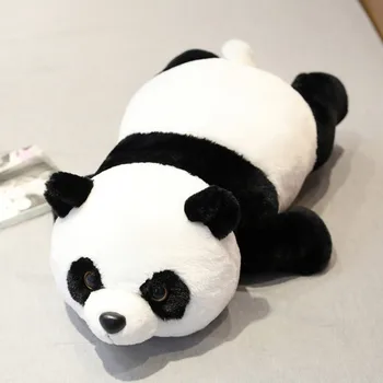 Pildīti Plīša Rotaļlieta Panda Mīksta Lelle Rokas Siltāks Pildījumu Pūkains Rotaļlietas Bērniem Panda Jauki Peluches Grandes Milzu Spilvenu JJ60MR