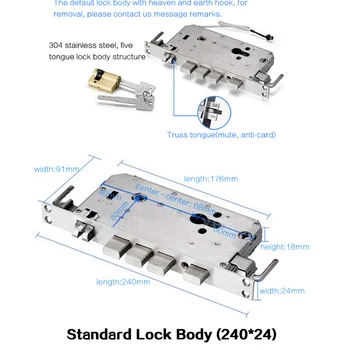 Pirkstu nospiedumu Durvju slēdzenes, Ūdensizturīgs, Elektroniskā Durvju Bloķēšana Saprātīga Biometrijas Durvju slēdzenes Smart pirkstu Nospiedumu Slēdzene