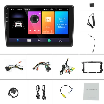 Podofo Android 9.0 2Din Auto MP5 Multivides Video Player, GPS, WIFI, Auto Radio, Auto Stereo 10