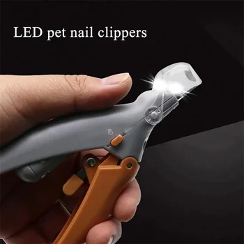 Profesionālā dzīvnieku Nagu Clipper Ar LED Gaismas Suns, Kaķis Drošības Skaistumkopšanas Instrumenti Šķēres Knaibles Dzīvnieku Kopšanas līdzekļi