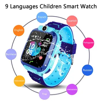 Q12 Smart Tālrunis Skatīties Bērniem Studentu 1.44 Collu 9 Valodās Mazulis Smart Watch Dial Balss Tērzēšanas SOS Antil-zaudēja Smart Skatīties