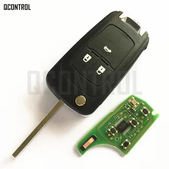 QCONTROL Automobiļa Kontroles Signalizācijas Tālvadības Atslēgu Tērps Chevrolet Malibu Aveo Cruze Dzirksteles Bura 3 Pogas 315/433 MHz Fob