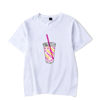 Rholycrown Ledus Kafijas Murmināt T-krekls ar Smieklīgu T Kreklu Drukāšanas Lielajam O-veida kakla Īsām Piedurknēm starp Mums Charli Damelio Meitene Topi Vasaras