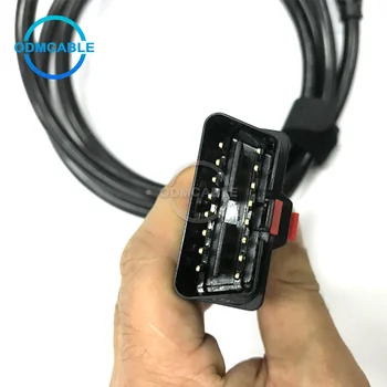 SD Savienojumu Kompakts C4 OBD2 16PIN Kabelis MB Star SD C4 adapteri, Kravas auto diagnostikas kabeli, MB 16 pin OBD II diagnostikas kabeli