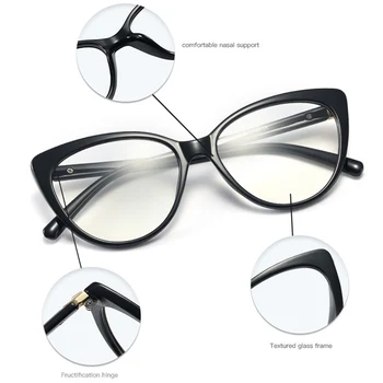SHAUNA Retro Kaķu Acs Optiskās Sieviešu Brilles Rāmis TR90 Modes Pavasara Viru Vīriešu Brilles Rāmis