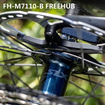 SHIMANO FH-M7110-B Aizmugures Freehub 28H 32H MTB kalnu velosipēds 12 ātrums aizmugures freehub 148x12 mm 32 caurumu centrmezglu