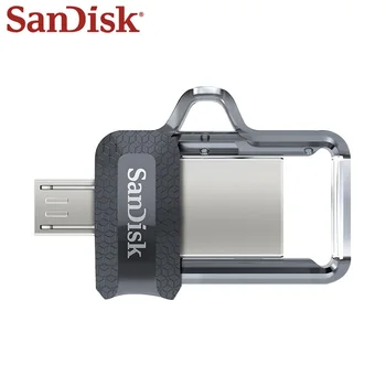 Sandisk Pendrive Micro Usb OTG 32GB U Diska DUAL DRIVE 16GB USB Flash Disks 128GB Atmiņas karti memory Stick USB 3.1 64GB Augstas Kvalitātes