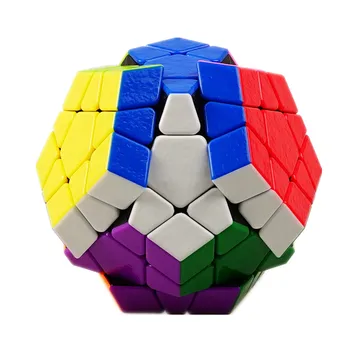 Shengshou Gem 3x3 Megaminx Stickerless Speed Magic Cube Cube Vērpjot Puzzle Dodecahedron Magic Cube